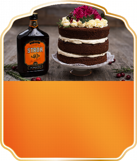 STROH Chocolate and Rum Naked Cake - The best combination for a delicious cake