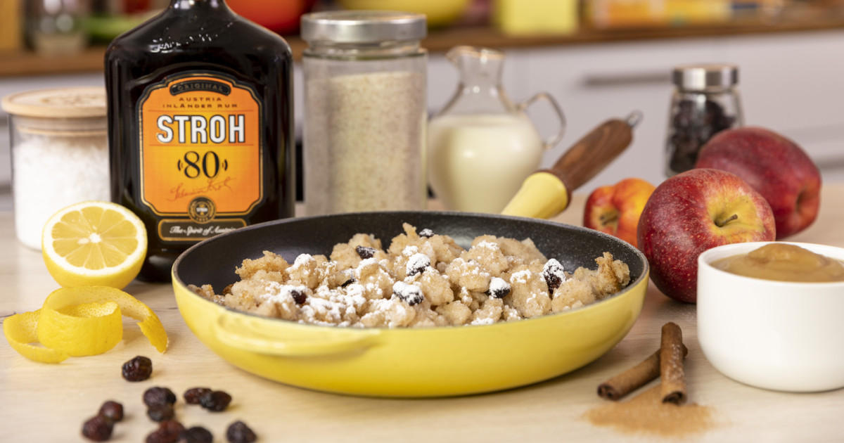 STROH Recipes: Sweet Semolina Schmarrn – Add a little STROH!