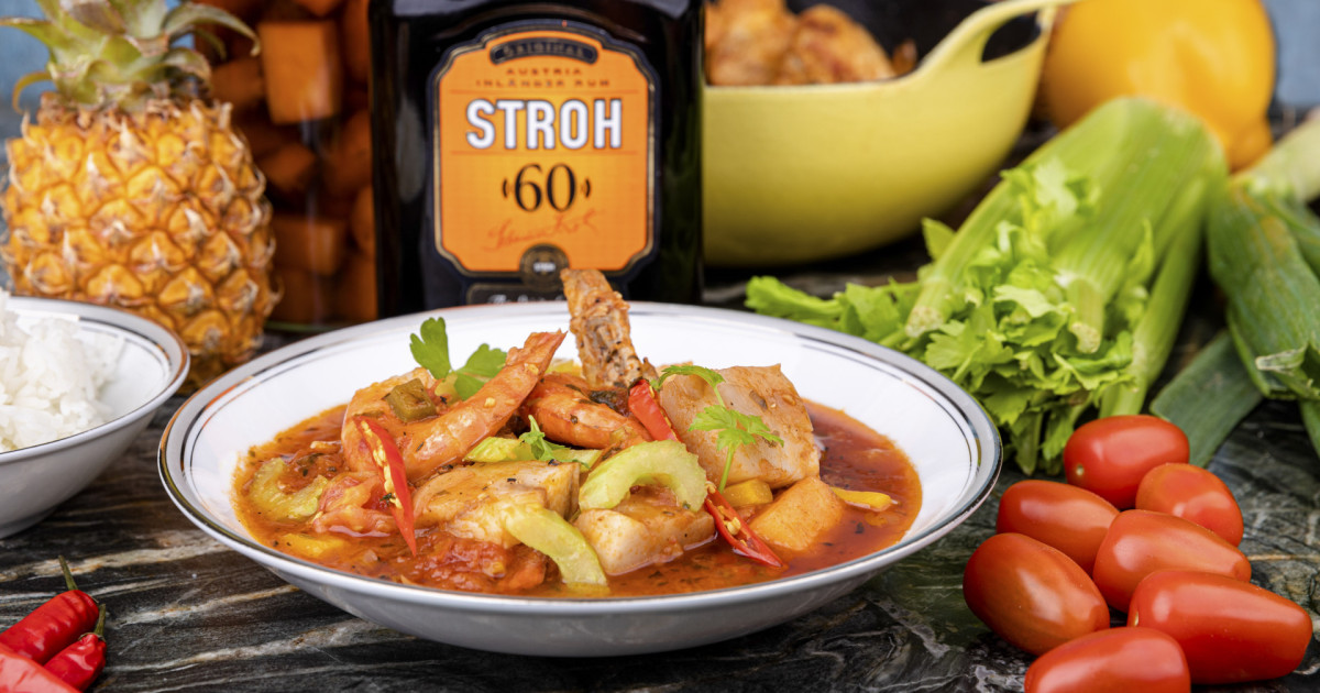 STROH Recipes: Creole Rum Stew – Add a little STROH!