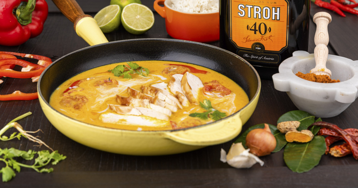 STROH Recipes: Yellow Thai Chicken Curry – Add a little STROH!