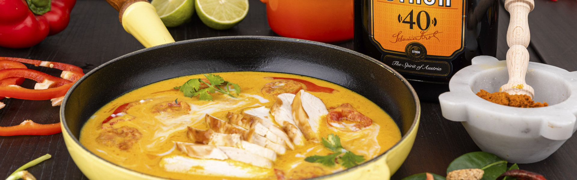 Gelbes Thai Curry mit Hühnerbrust