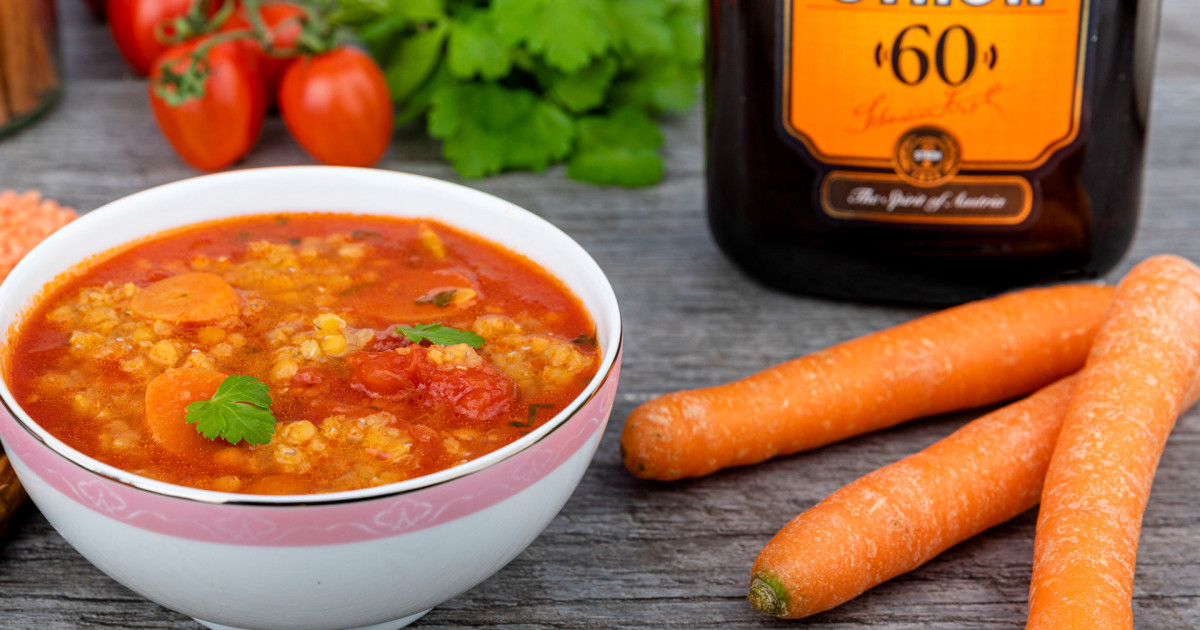 STROH Recipes: Red Lentil Soup – Add a little STROH!