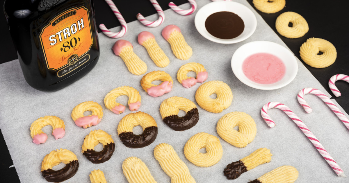 STROH Recipes: Butter cookies – Add a little STROH!
