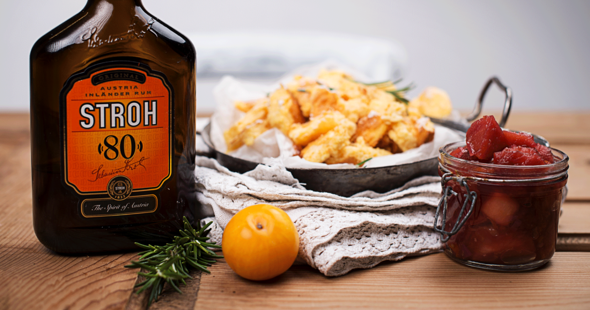 STROH Recipes: Topfenschmarrn with Chutney – Add a little STROH!