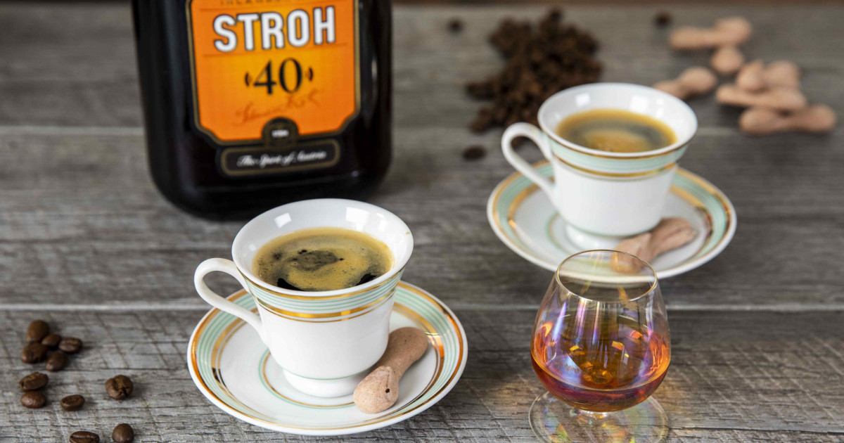 STROH Recipes: Hot Coffee Spritzer – Add a little STROH!