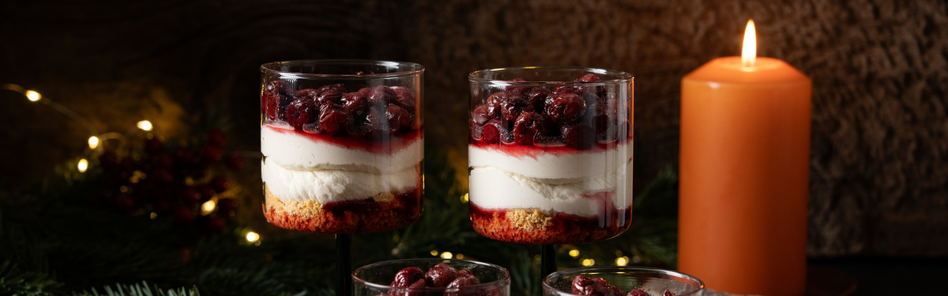 Mascarponecreme mit Rum-Kirschen