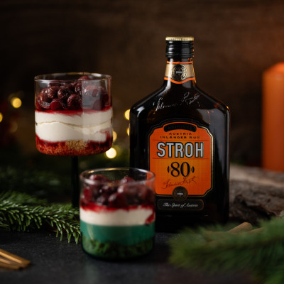 Mascarponecreme mit Rum-Kirschen
