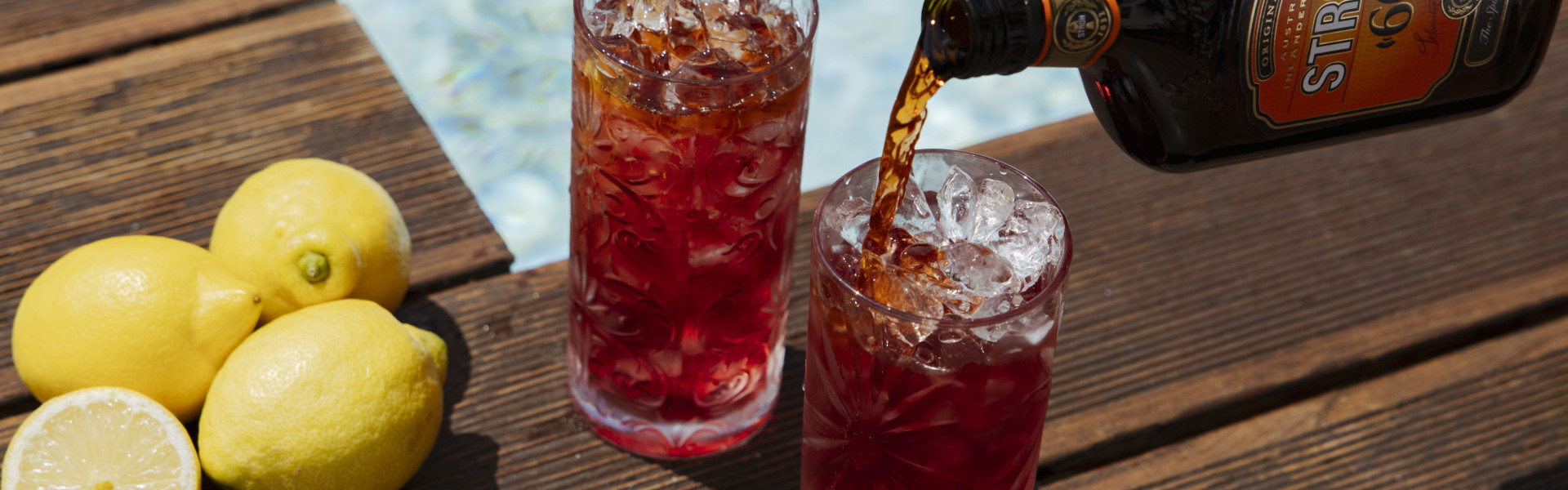 Himbersoda mit Zitrone und STROH Rum