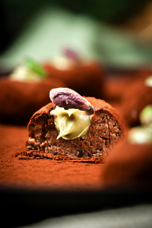 Schokolade-Pistazien-Pralinen von mannbackt