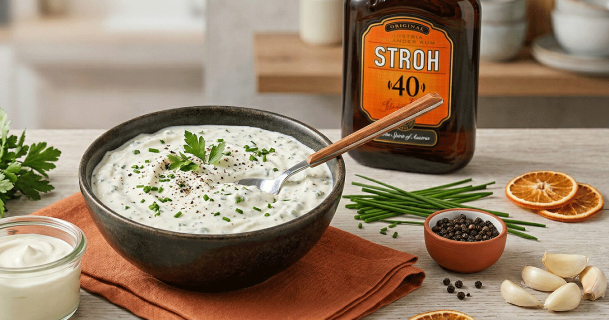 STROH Recipes: Herb Dip – Add a little STROH!