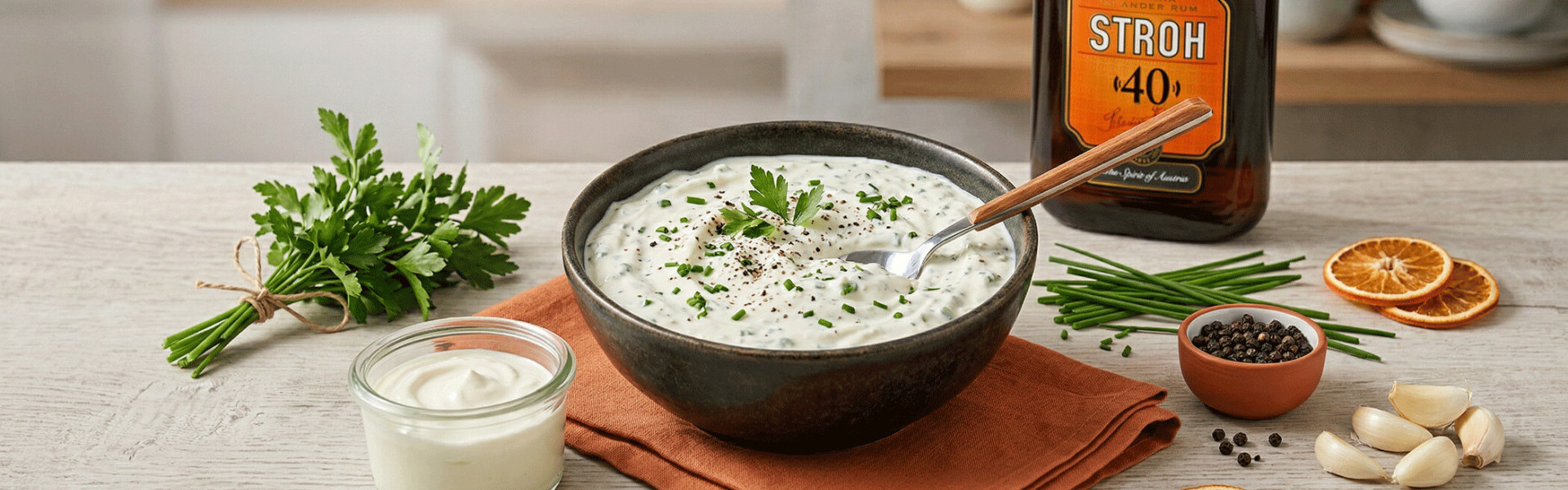 Kräuterdip mit STROH